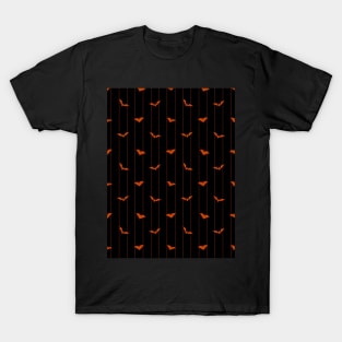 Halloween Bats and Barbed Wire T-Shirt